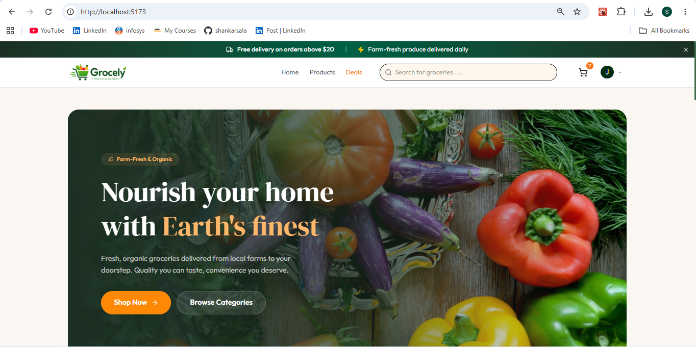 Grocely project preview